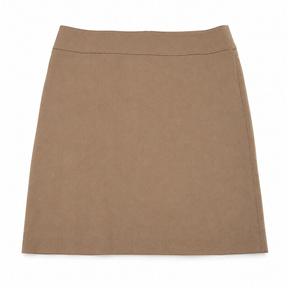 Women's Talbots Tan/Camel Wool Blend  A line Skirt Size 12